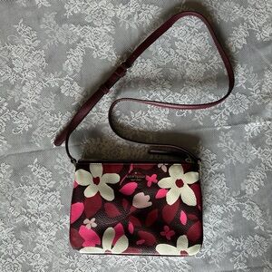 kate spade Floral Crossbody in Burgundy, Pink and Cream